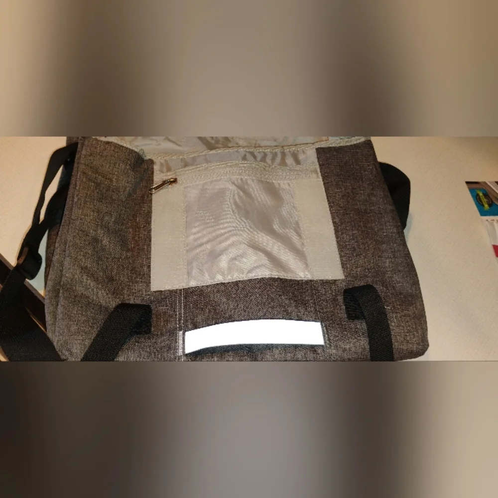 Stylish Gray Messenger Bag